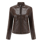 Jaqueta Feminina Estilo Biker com Zíper Luxy - (Promoção de Inverno 2026)