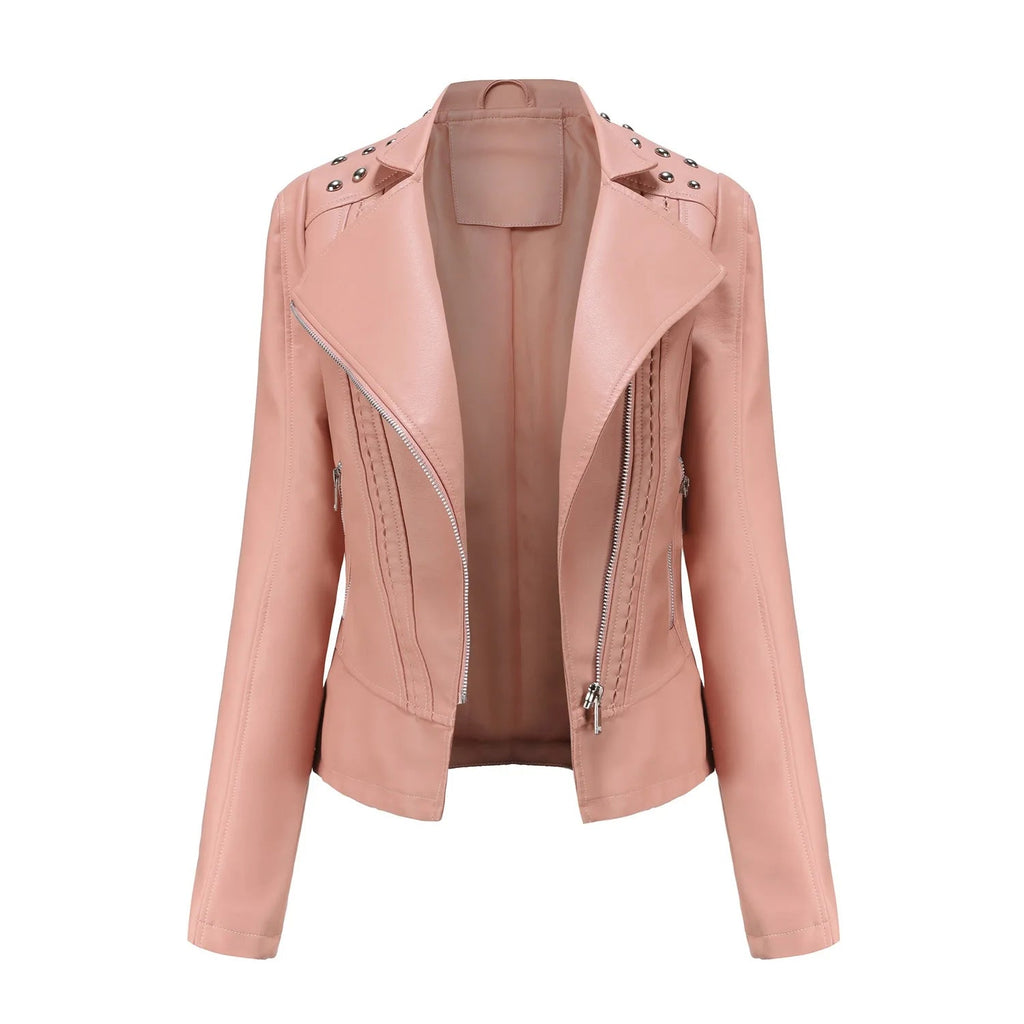 Jaqueta Feminina Fashion Style Estilo Biker com Zíper - (Promoção de Inverno 2026)