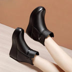 Bota de Couro Casual Classy