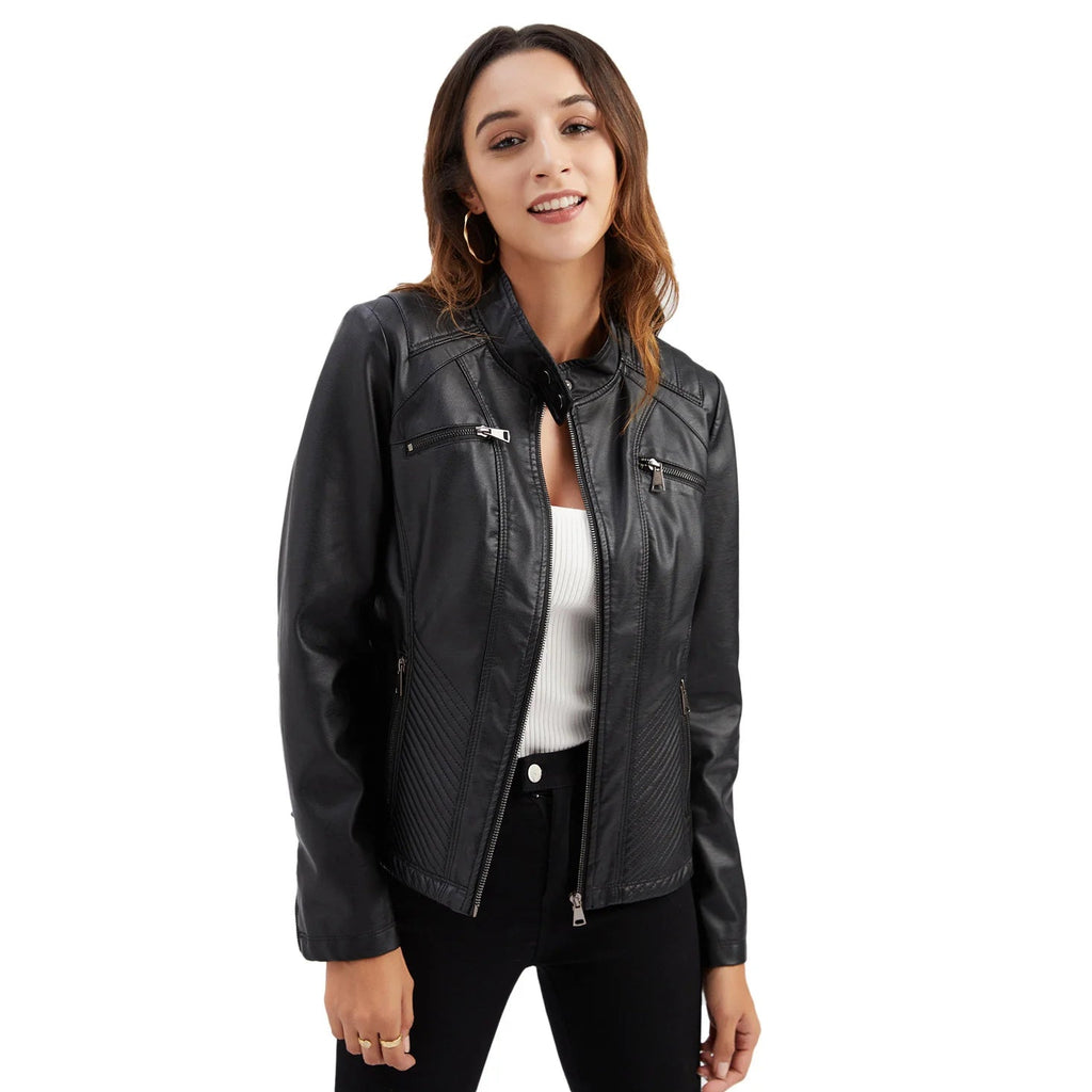 Jaqueta Feminina Casual com Zíper Estilo Streetwear - (Promoção de Inverno 2026)