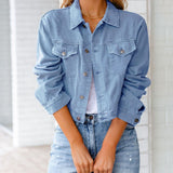Jaqueta Jeans Feminina em Cores Vibrantes – Versatilidade e Estilo para Todas as Estações