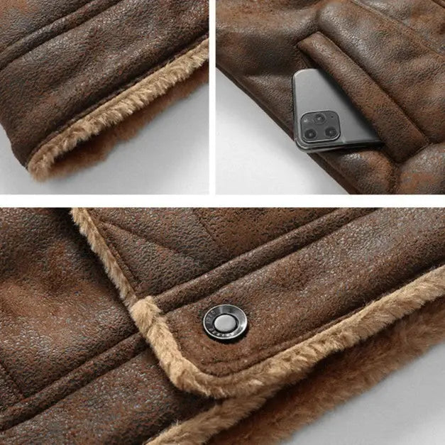Jaqueta Masculina de Couro