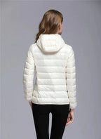Jaqueta Puffer Feminina com Capuz Annabele