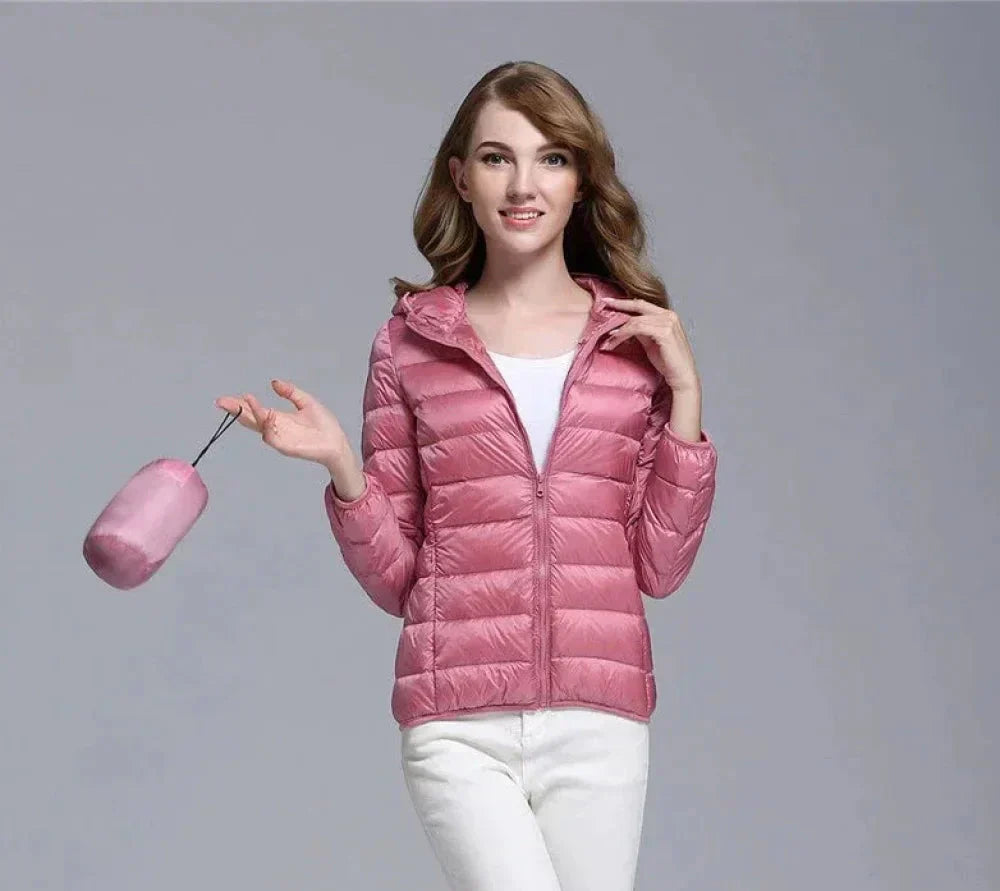 Jaqueta Puffer Feminina com Capuz Annabele
