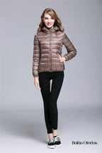 Jaqueta Puffer Feminina com Capuz Annabele