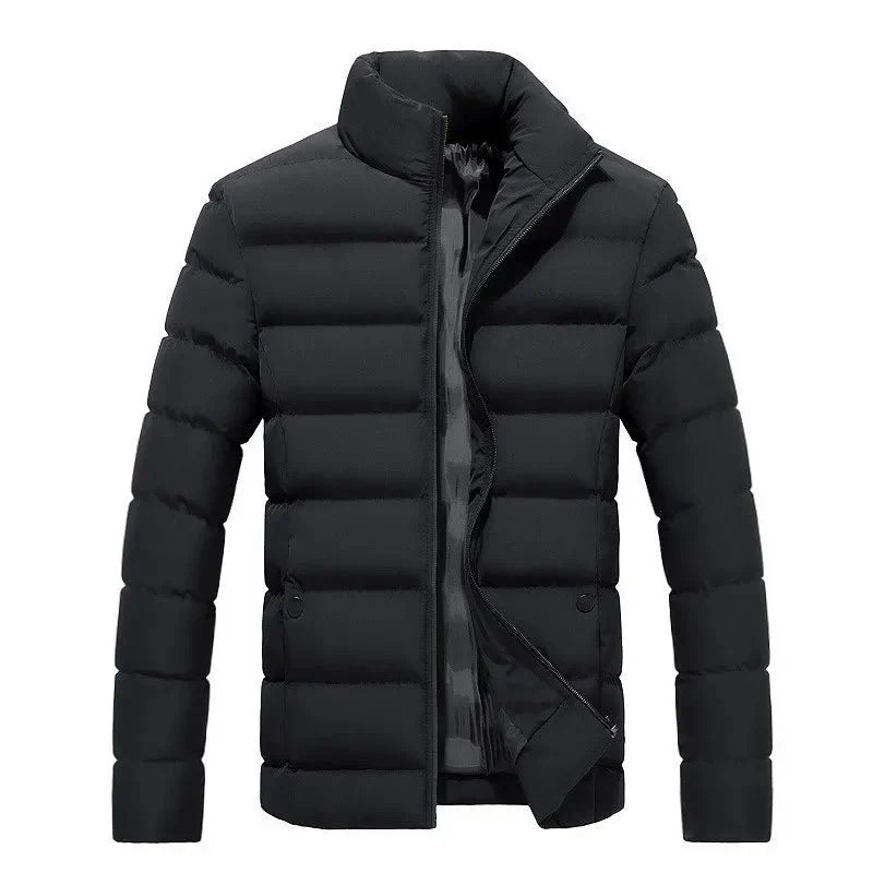 Jaqueta Puffer Masculina High Collar - Estilo e Conforto para o Outono/Inverno 2026