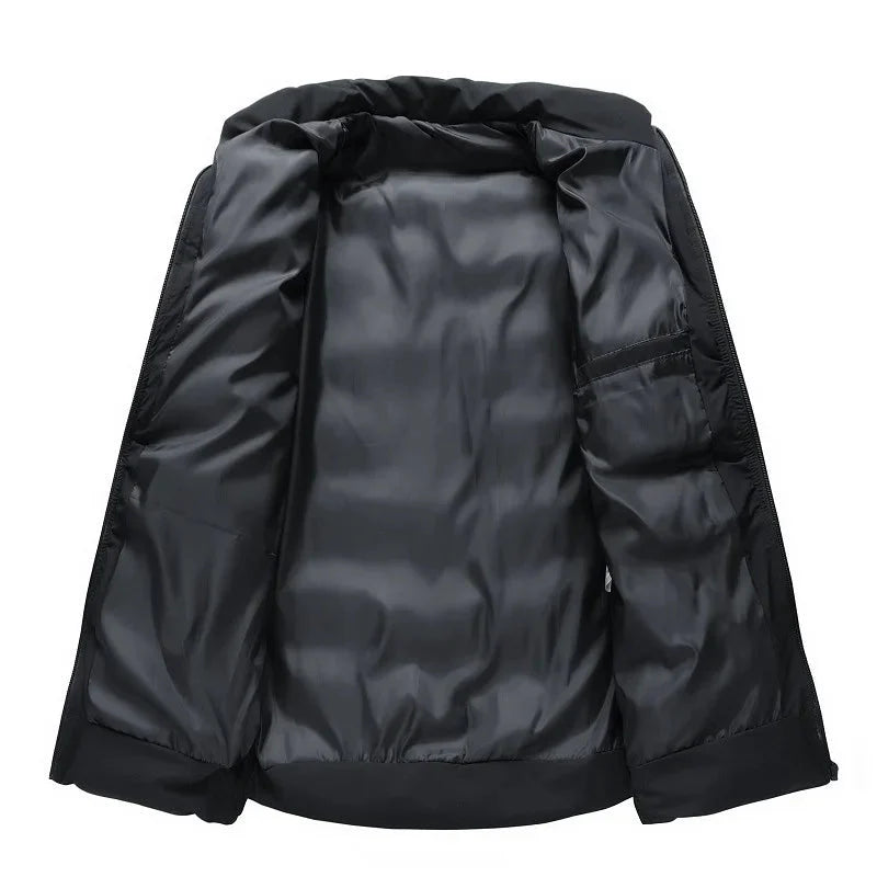 Jaqueta Puffer Masculina High Collar - Estilo e Conforto para o Outono/Inverno 2026