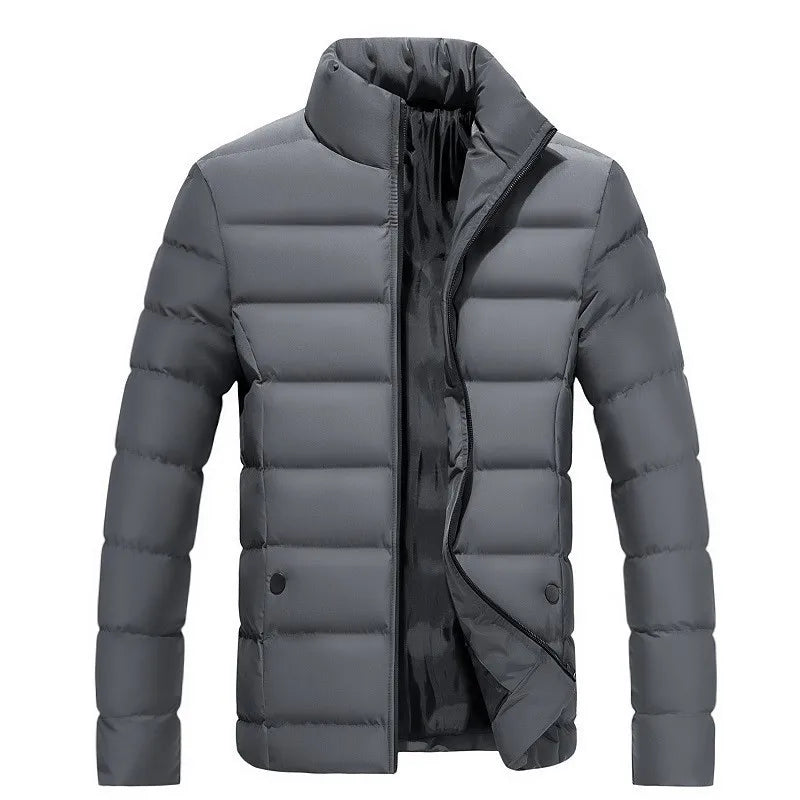 Jaqueta Puffer Masculina High Collar - Estilo e Conforto para o Outono/Inverno 2026