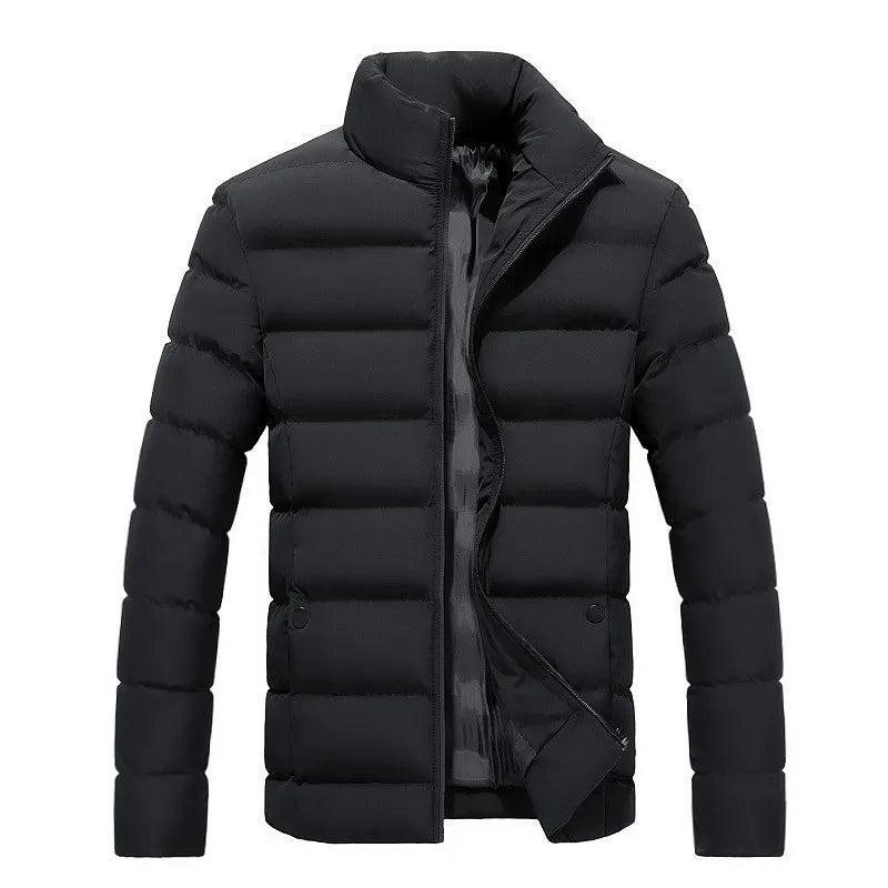 Jaqueta Puffer Masculina High Collar - Estilo e Conforto para o Outono/Inverno 2026
