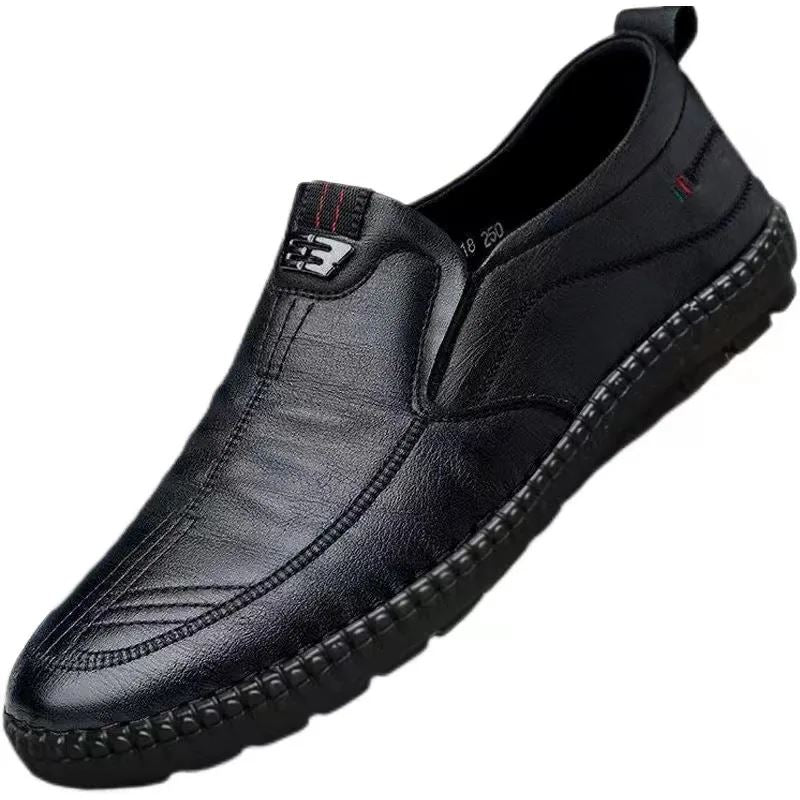 Sapato Casual de Couro Masculino
