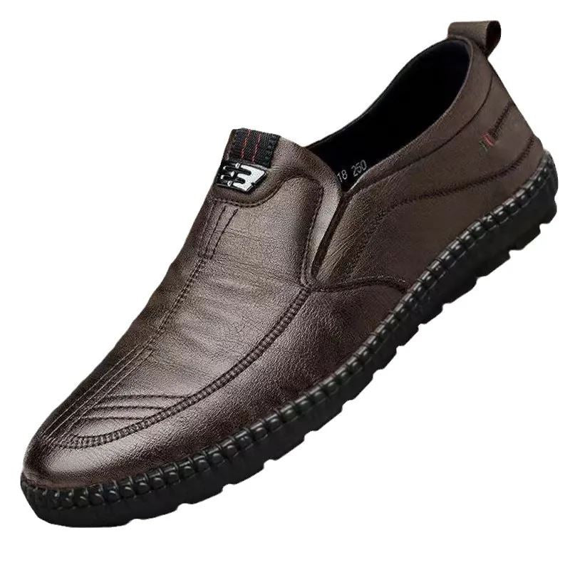 Sapato Casual de Couro Masculino