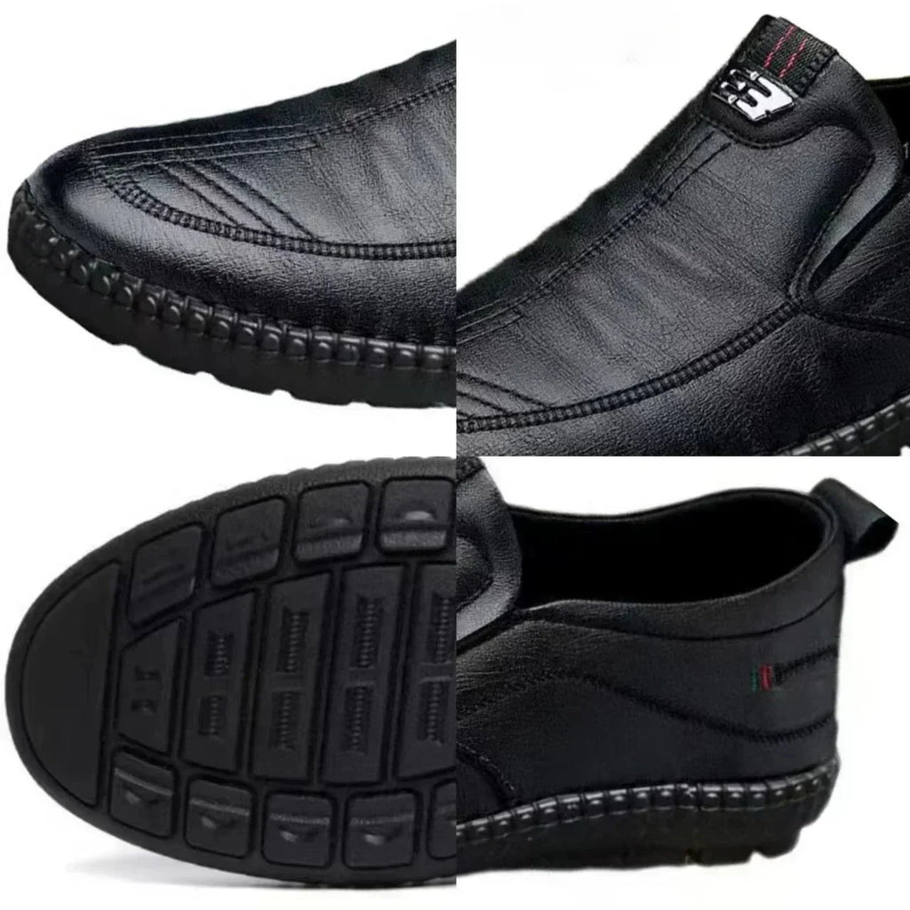 Sapato Casual de Couro Masculino