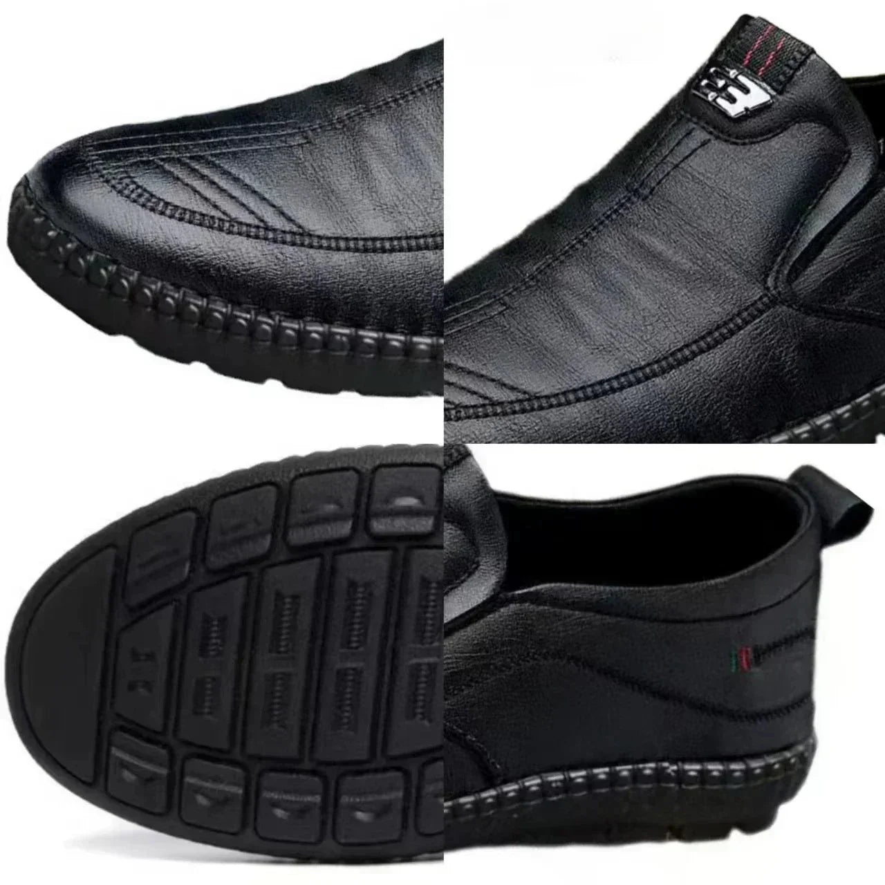 Sapato Casual de Couro Masculino