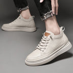 Sapatos de Couro com Aumento de Altura