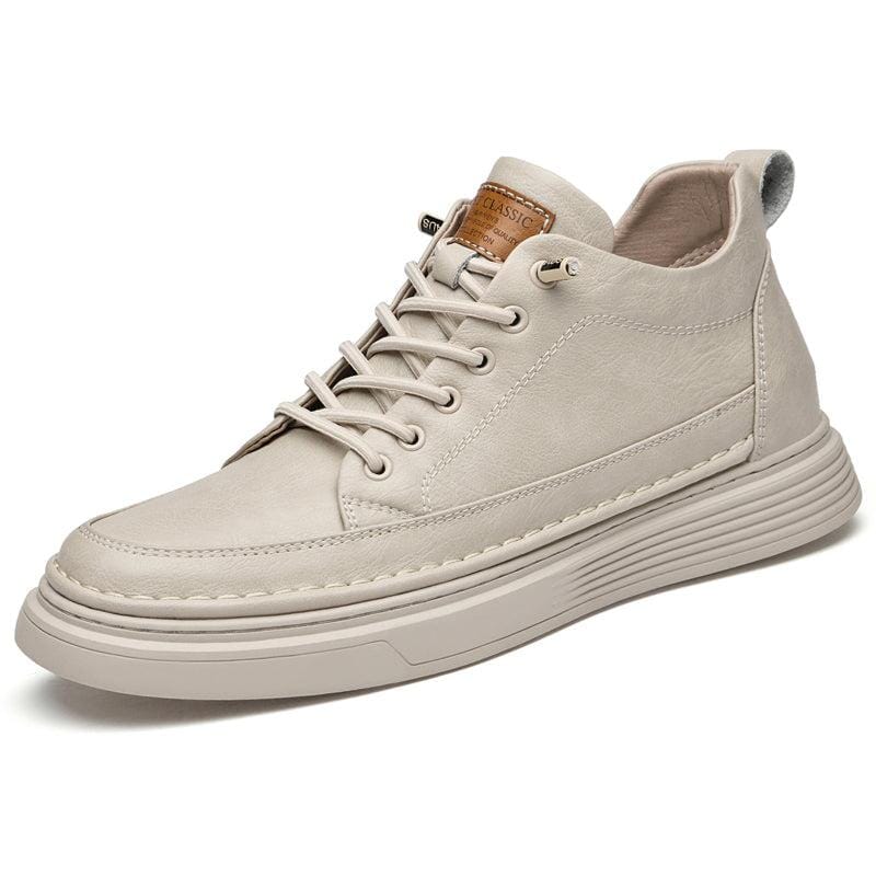 Sapatos de Couro com Aumento de Altura