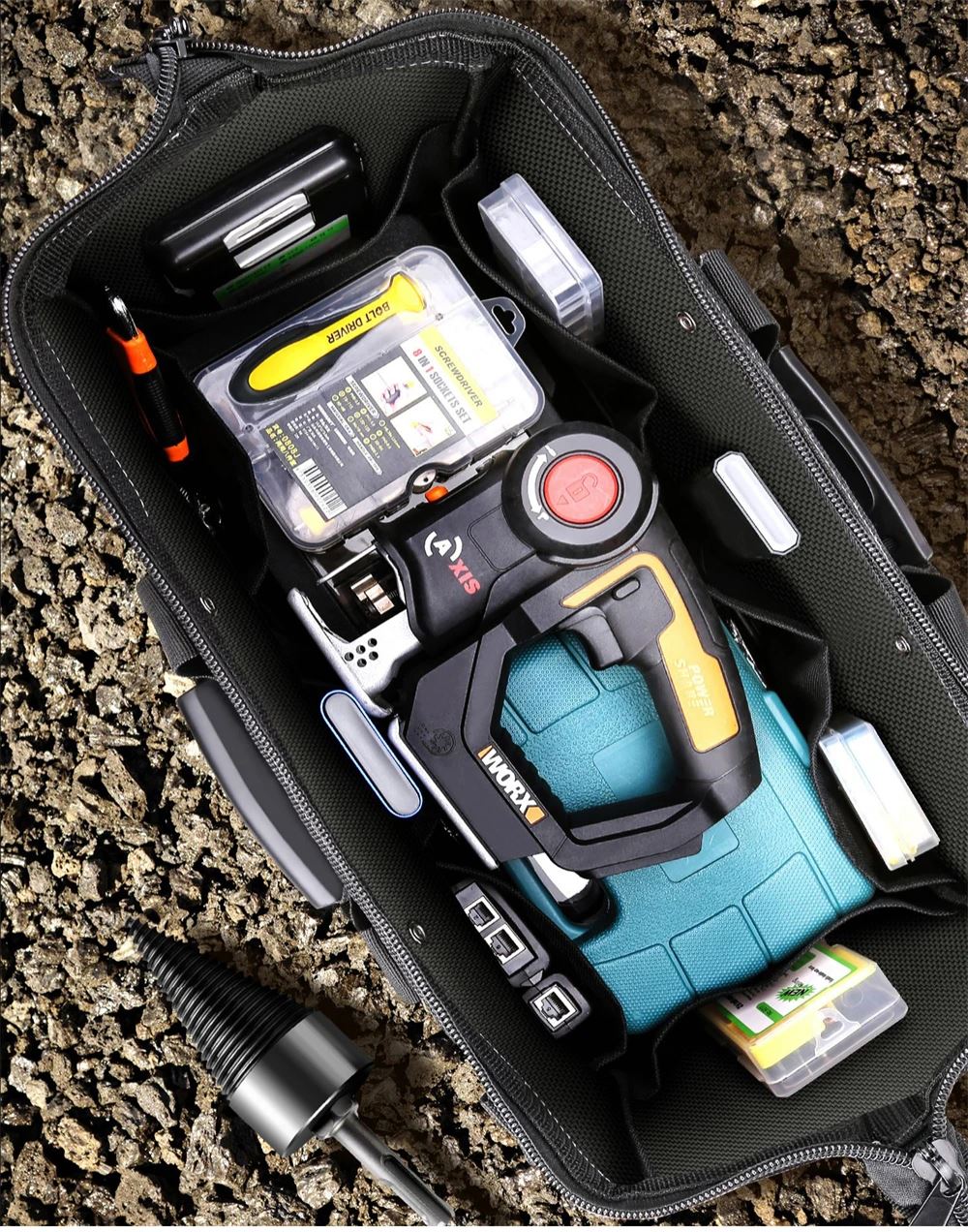 TechPro Max – Bolsa Organizador Impermeável para Ferramentas de Eletricista